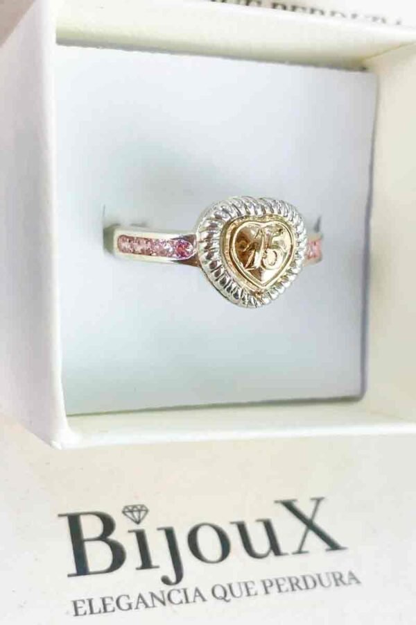 Anillo en Plata 15 años