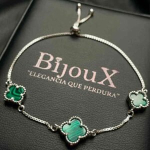 Pulsera en plata trébol