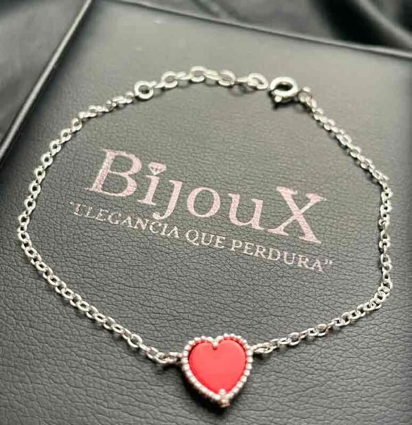 Pulsera en plata Corazón