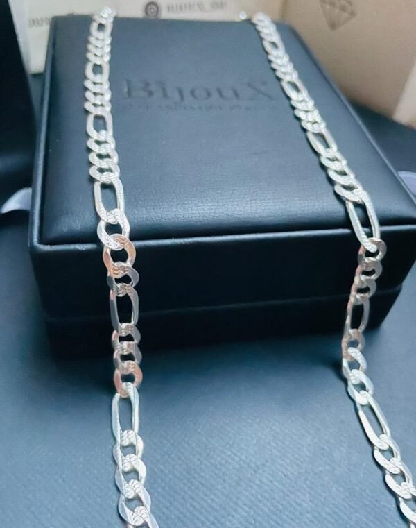 Cadena Plata Tejido Cartier Larga Diamantada