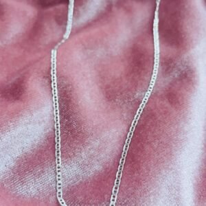 Cadena Plata Tejido Plano Delgada