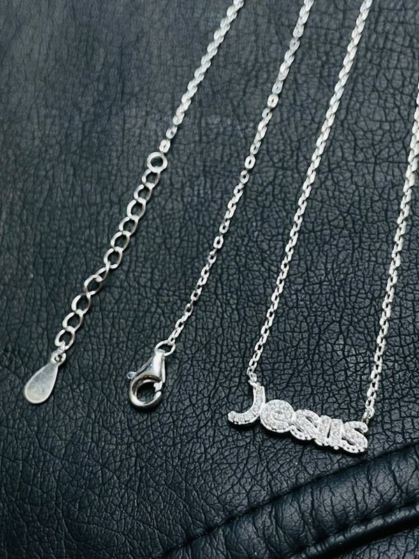 Cadena Plata con Nombre Jesús - Image 2