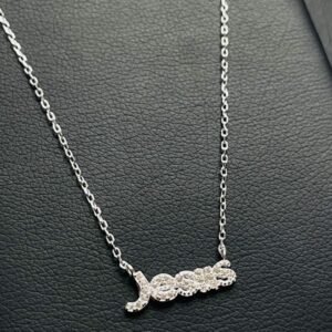 Cadena Plata con Nombre Jesús