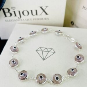 PULSERA EN PLATA OJOS
