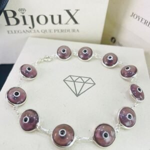 PULSERA EN PLATA OJOS