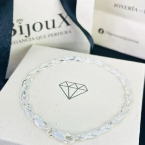 PULSERA EN PLATA TRENZA PLANA