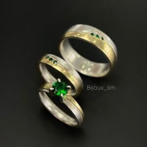 Argollas mitad plata mitad oro 18k (PREVENTA DISPONIBLE POR WHATS APP)