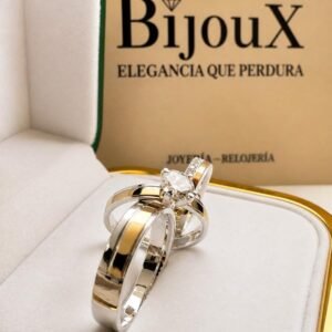 Argollas plata con ORO 18K (PREVENTA DISPONIBLE POR WHATSAPP)