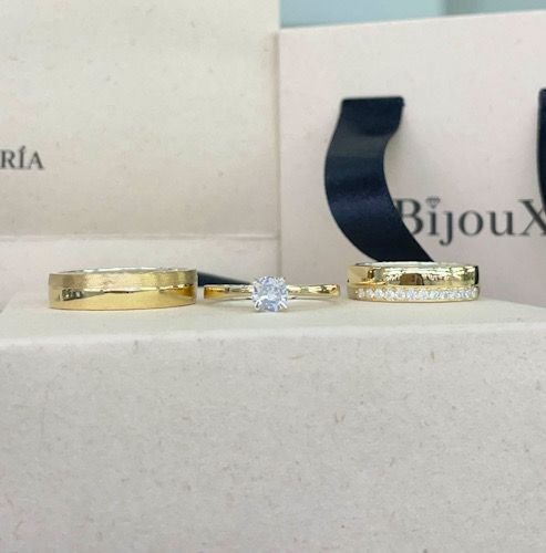 Argollas Total recubiertas oro 18K base plata (PREVENTA DISPONIBLE POR WHATS APP)