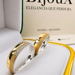 Argollas Total recubiertas oro 18K base plata