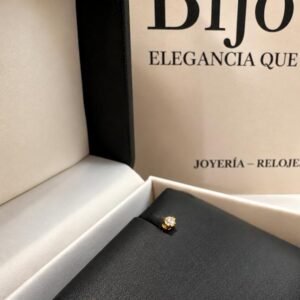 Topo oro 18K rosca diamante blanco 2mm