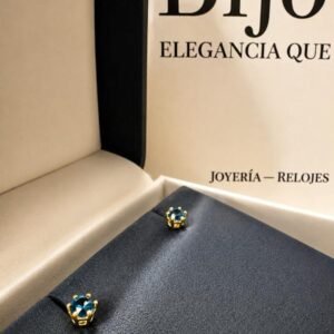 Topo oro 18k rosca topacio London 2,5 y 3mm