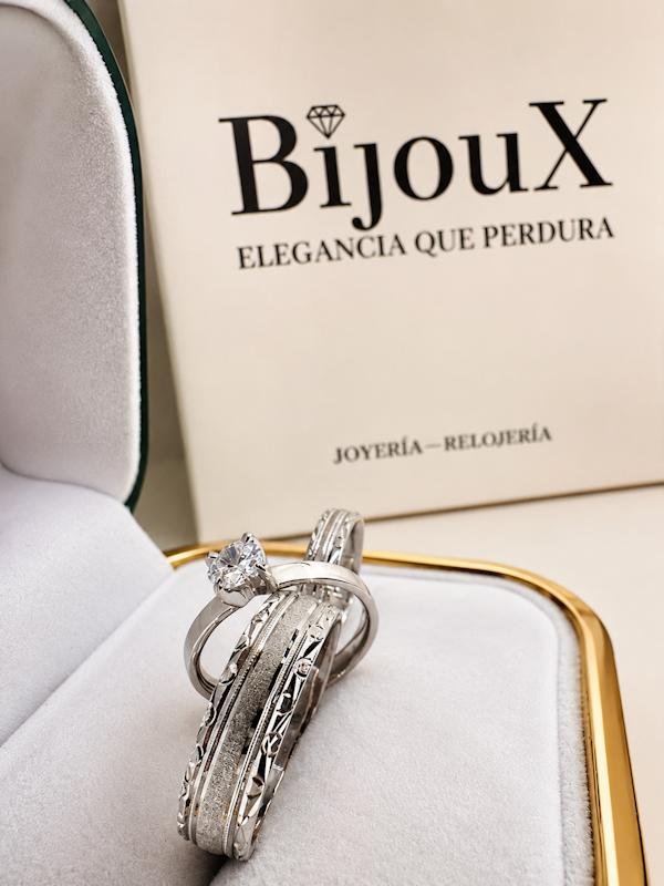 Argollas plata 925 bañadas en oro blanco - Image 3