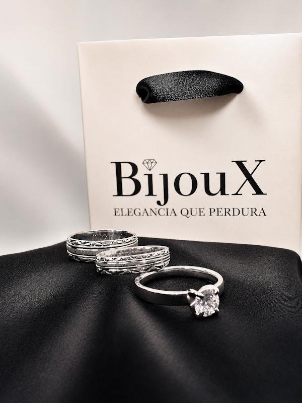 Argollas plata 925 bañadas en oro blanco