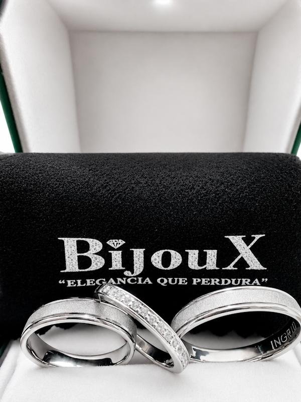 Argollas plata bañadas en oro blanco - Image 3