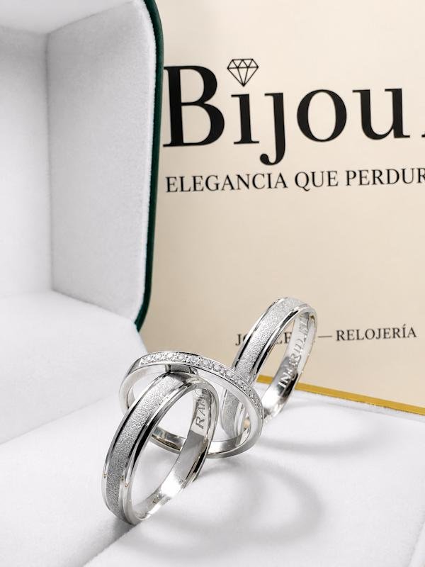 Argollas plata bañadas en oro blanco - Image 4